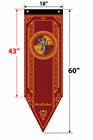 Harry Potter Gryffindor Slytherin Ravenclaw House Flag Banner Drape Set Of 4