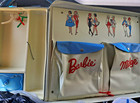 Vintage 1963 Mattel Barbie And Midge Blue Vinyl Double Doll Case Wardrobe Trunk