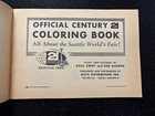 Nos Vtg 1962 Seattle Worlds Fair Century 21 Coloring Book Space Needle Estate