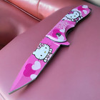 8  Pink Hello Kitty Spring Assisted Folding Pocket Knife Blade Assist Open