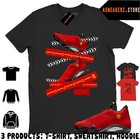 Shirt Match Aj 14 Ferrari 2025 Sneaker Matching Sneakerhead Caution Tape T-shirt