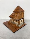 Vintage Antique Romanian Handmade Folk Art Wooden House Casa Folk Art