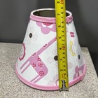Geenny Optimababy Giraffe   Flower Pink Nursery Fabric Lamp Shade 6 5   x9    Vgc