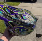 Troy Lee Designs D4 Carbon Mips Helmet Tld Bmx Mtb Dh Torched - Black purple