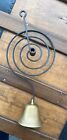 Vintage Primitive General Store Shopkeeper Spring Brass Iron Door Bell Nice 