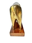 Vintage Italian Modernist Brass Bull Sculpture Figure Made In Italy
