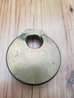 Antique Brass Champion 6-lever Push Key Pancake Pad Lock Miller No Key
