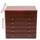 6 Layers Large Wooden Jewelry Storage Box Vintage Wooden Jewelry Organizer
