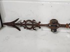 Antique Cast Iron Red Electra Lightning Rod Arrow Weathervane 
