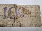 1943 Philippines 10 Centavos Wwii Emergency Currency Municipal Note Balangica