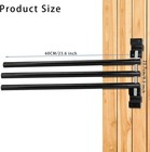 4 Pack Swing Saddle Pad Rack With 3 Bar wall Mounted Swinging Horse Blanket Rack