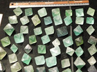 Over One Pound  Or 500 Grams  Fluorescent Fluorite Octahedron Crystals