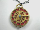 Vintage French Florenza Pill Timer Box Gold Tone With Original Tag