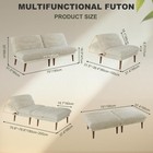 Futon Sofa Bed  1 Multi-functal Futon Couch With Adjustable Barest 