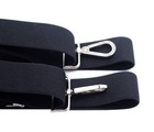 Mens Suspender Heavy Duty X-back 1 4 Inch Solid Color Adjustable Braces With    