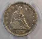 1875 S 20 Cent  Pcgs Au53