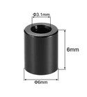 10 Pcs Round Aluminum Standoff Column Spacer 3 1x6x6mm idxodxh  Black For Diy