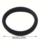 50pcs Black Hair Ties For Women No Damage Elastic Hair Bands For Thick Hair