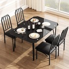  Dining Room Table Set For 2 4 With Kitchen Chairs Furniture Suitable For Small 