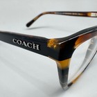 Coach Hc 6109 5440 Woman s Eyeglasses - 52-18-135mm Blk Amber Gltrvarsity Stripe