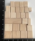 Stampin Up Plain Bare Blank Mounting Wood Blocks For Unmounted Stamps Lot Of 26