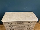 Midcentury Gustavian Style Vintage Carved Chest Of Drawers     Ornate Wood Dresser
