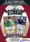 2021 Leaf Draft Baseball Factory Sealed Hobby Blaster Box-3 Autos 50 Card Rc Set