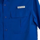 Realtree Small Fishing Shirt Button-up Pockets Vented Quick Dry Upf 40 - Blue