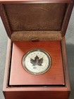 2015 1 Oz 9999 Canada Silver Maple Leaf E mc   Privy Mark Nice Apmex Wood Display
