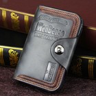 Credit Card Holder Wallet With Hasp Men s S4 Retro Leather Vertical Section Us