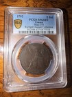 1792 2 Sol France Pcgs Sp63bn - Maz-157 Richard August Collection - Gold Shield