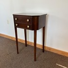 Vintage Solid Mahogany Federal Style 1 Drawer Stand  quality  