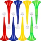 8 Pcs 10 24 Inch Collapsible Stadium Horn Plastic Vuvuzela Trumpet Color Set 1