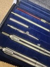 Vtg Minusa Keuffel   Esser 9 Piece Drawing Instruments Set In Case W Towell Usa