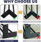 40 Inch Hairpin Table Legs  3 Steel Rods 1 2 Inch Pipe Diameter  800lbs Load Cap