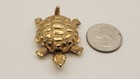 Vintage Helena Rubinstein Gold Plated Compact Turtle Solid Perfume Holder