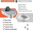 Stainless Steel Cat Litter Box Large Metal High-sided Splash-proof Pan For Pets