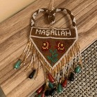 Beadwork Turkish  Islamic Amulet Masallah   Vintage