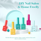 9ml Gel Nail Polish Set  6 Bold Shades Uv Led Soak Off Gel Polish