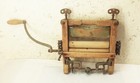 Vtg Antique A w  Co  Hand Crank Wood Clothes Wringer Washer Primitive Decor