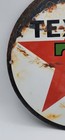 Vintage Distressed Texaco Gas Rustic Weathered Porcelain Enameled Metal Sign