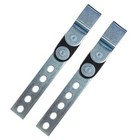  2pcs Swivel Style Exhaust Hangers  Heavy Duty Open End Muffler Hanger Silver