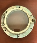 Vintage Brass Bronze 9  Porthole With 6  Glass