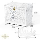 Diy Wedding Card Box  Large Rustic Locking Money Box Holder For Wedding Recep   