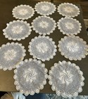 Vintage Craft Lot Of 44 Crocheted Doilies From Estate