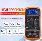 Digital Multimeter Ac Dc Voltmeter Ammeter Ohmmeter Volt Tester Meter Xl830l Usa