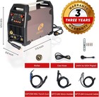 Lotos Mig180 Mig Welder With Aluminum Spool Gun  225a 110 220v  6 In 1 Gas Mig