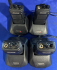 Lot Of 4 Kenwood Tk-260g-1 Vhf Fm Transceiver Radios With Chargers  read 