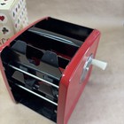 Arrco Metal Playing Card Shuffler Red Black Hand Operated Manual Crank W box