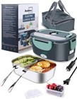 Electric Heated Lunch Box For Adults - 80w Fast Heating  1 5l Food-grade Stai   